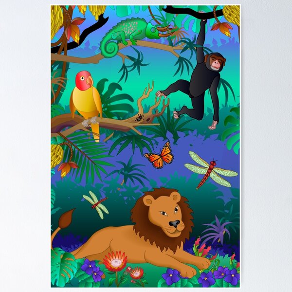 Artikelvorschau, jungle scene entworfen und verkauft von kathrynkonkle.