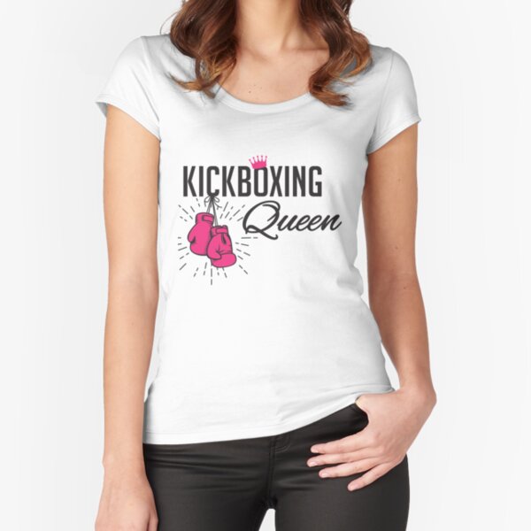 Kickboxing Queen Fitted Scoop T-Shirt