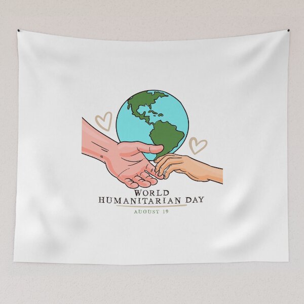Item preview, world humanitarian day 19th august t-shirt Essential T-Shirt designed and sold by Grapic-Man.