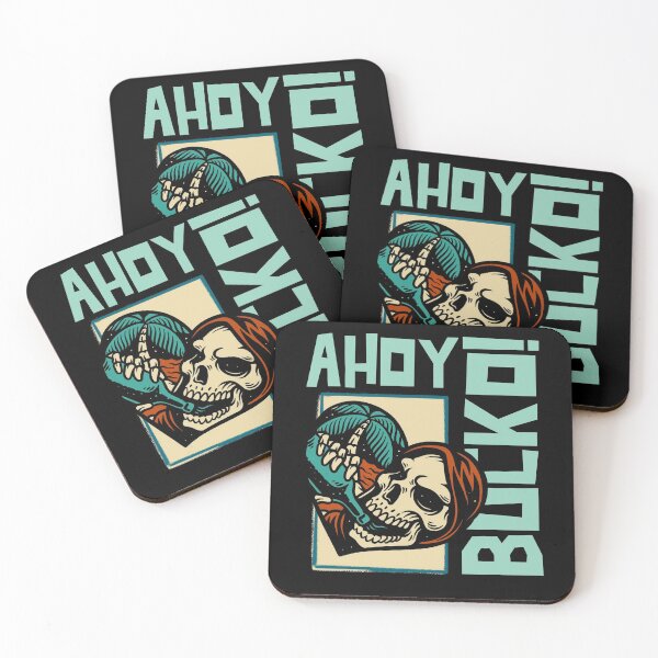 Item preview, Ahoy Bucko! Pirate Skeleton Tropical Skull designed and sold by MOP-tees.