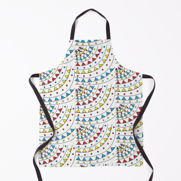 Item preview, Geometric Colorful Circle Triangle Curve Lines Art designed and sold by Nisha Prabhu.