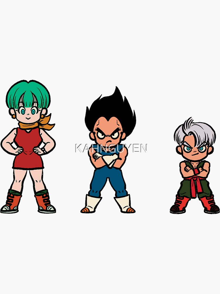 "Vegeta Family - DRAGON BALL Z" Sticker for Sale by KAHNGUYEN | Redbubble