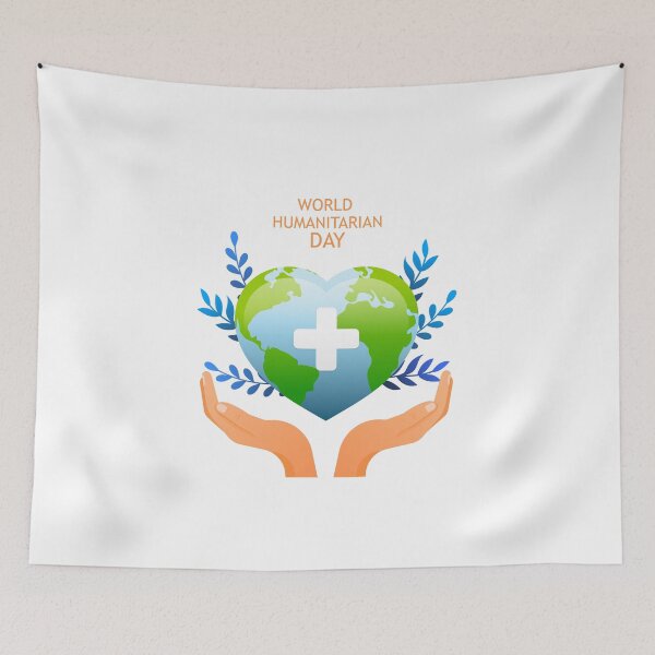 Item preview, world humanitarian day 19th august t-shirt Essential T-Shirt designed and sold by Grapic-Man.