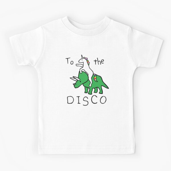 To The Disco (Unicorn Riding Triceratops) T-shirt enfant