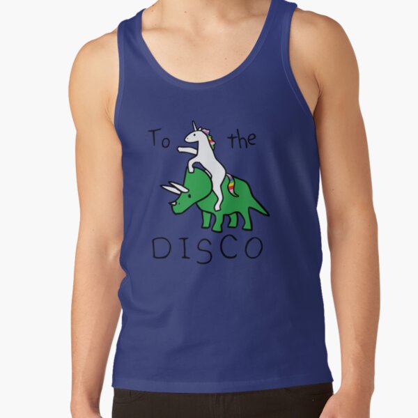 To The Disco (Unicorn Riding Triceratops) Tank Top