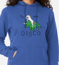 To The Disco (Unicorn Riding Triceratops) Lightweight Hoodie