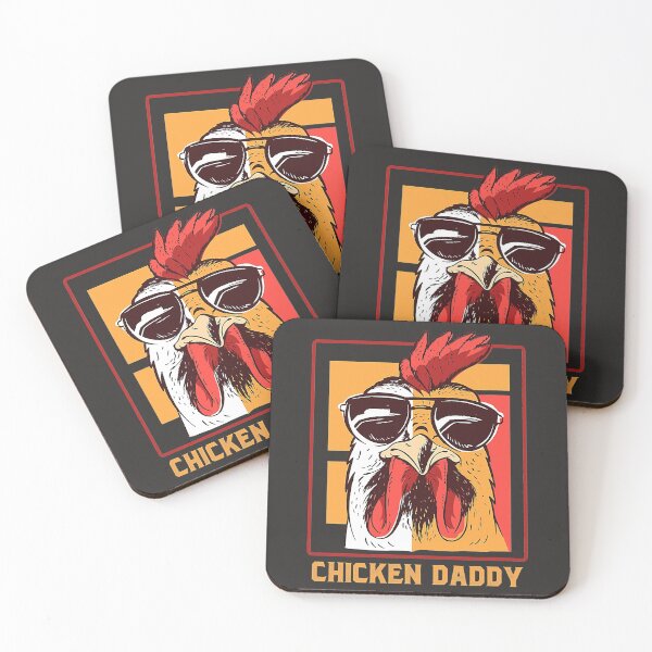 Item preview, Chicken Daddy Vintage Poultry Farmer Rooster wearing Shades designed and sold by BarryJohn36.