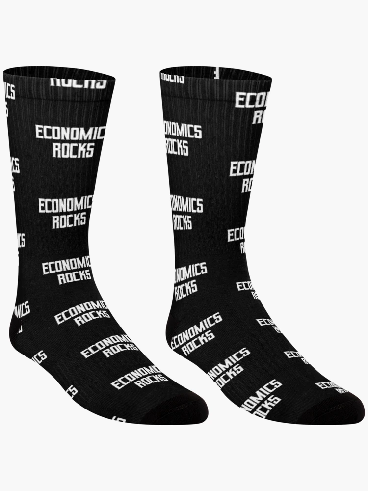 Thumbnail 3 of 5, Socks, Economics Rocks designed and sold by teesaurus.