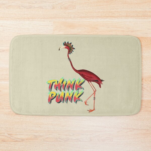 Item preview, Flamingo with mohawk & spiked collar THINK PUNK designed and sold by 99vectors.