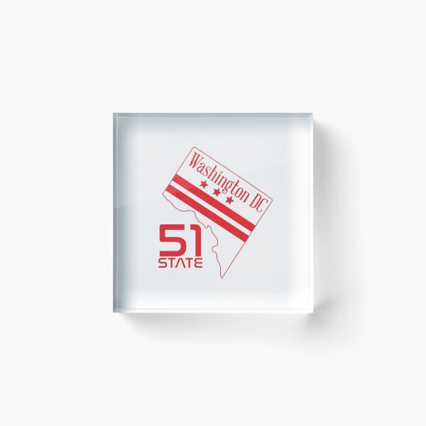 Item preview, 51st State - Washington DC state designed and sold by PrasartShop.