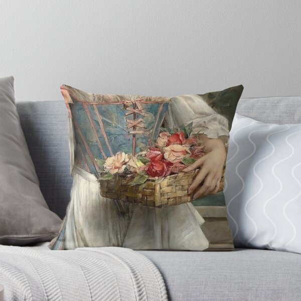 Item preview, Aesthetic Flower Girl Painting designed and sold by Ethereal Amour.