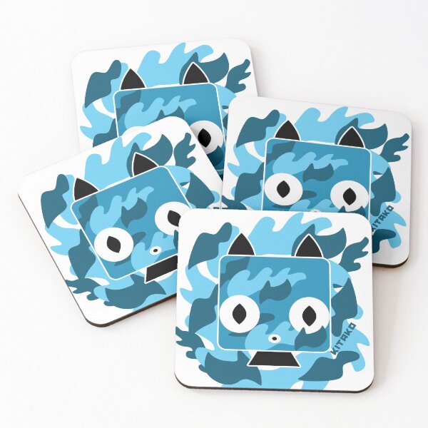 Item preview, Kitako the Cat in Natural Camou Blue designed and sold by kitakoapparel.