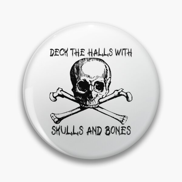 Item preview, Deck The Halls With Skulls And Bones designed and sold by Daluyong.