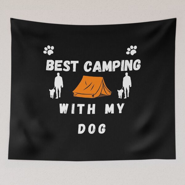 Item preview, best camping with my dog, camper designed and sold by Buzzbazaar.