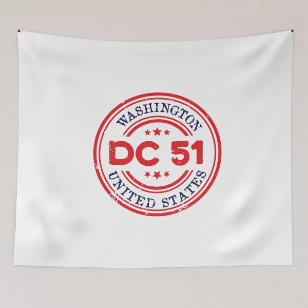 Item preview, 51st State - Washington DC state designed and sold by PrasartShop.