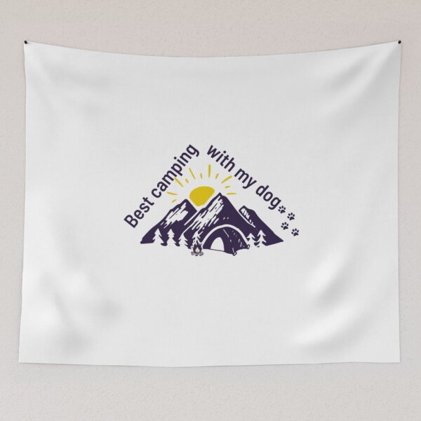 Item preview, Best camping with my dog design.  designed and sold by THEPURITYSTAR.