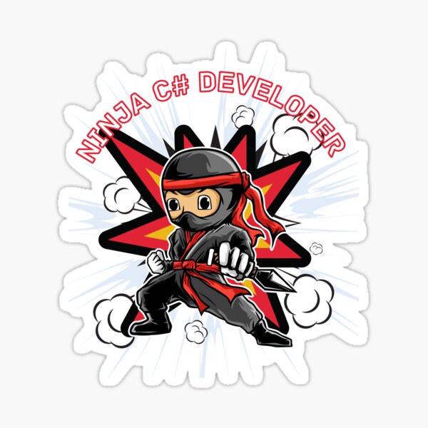 Item preview, Ninja C# Developer - Funny designed and sold by Programmer's  Life and Humor.