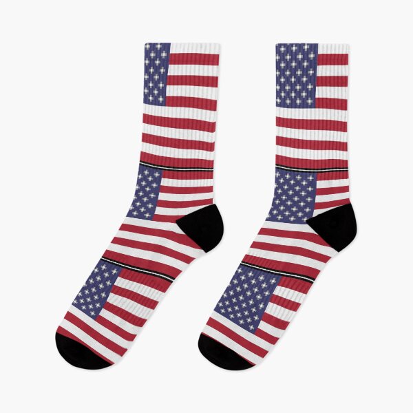 Item preview, Pixelated American Flag with black border - USA Flag - Team America designed and sold by For the love of Pixels.