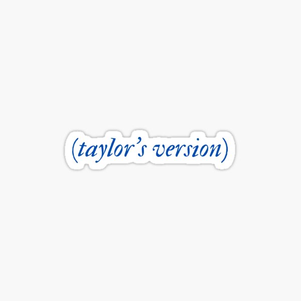 Red Taylor's Version Stickers, Redbubble