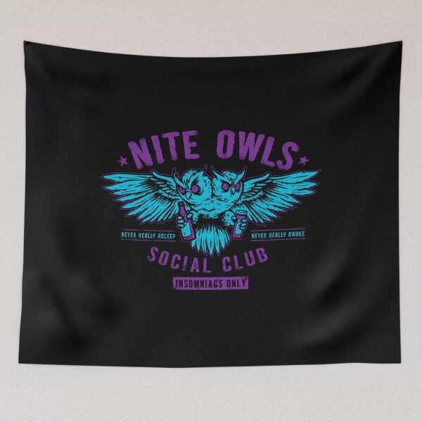 Item preview, Nite Owls Social Club Two-Head Owl Monster Halloween Party designed and sold by Orchid995.