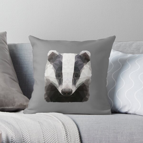 The Badger Throw Pillow