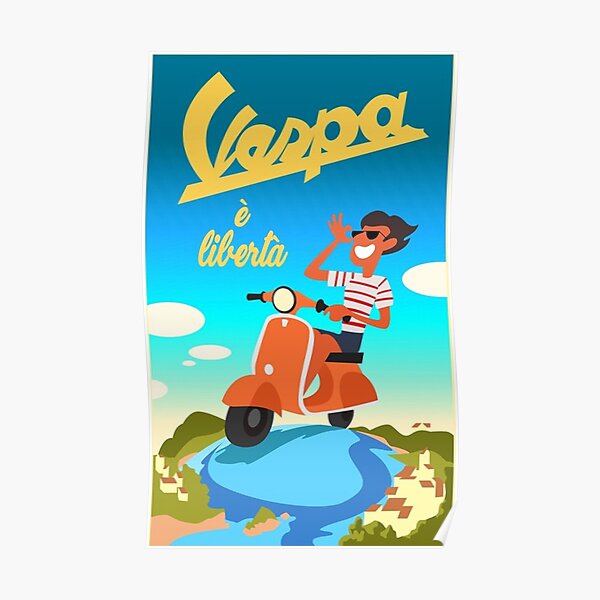 Vespa Luca Poster