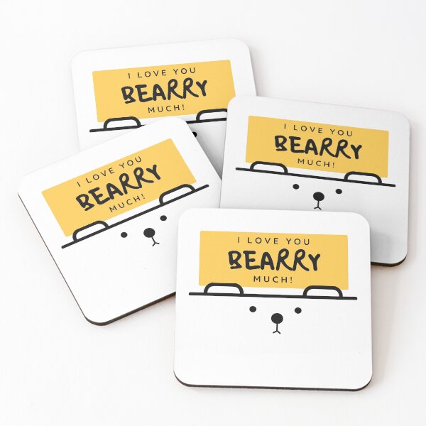 Item preview, I love you bearry much with bear face designed and sold by PuTaTeeShop.