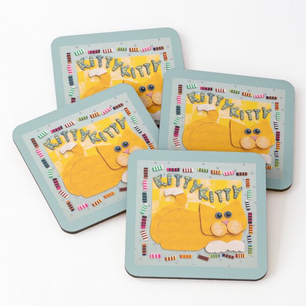 Item preview, Kitty Kitty In Orange designed and sold by prunellaparsnip.
