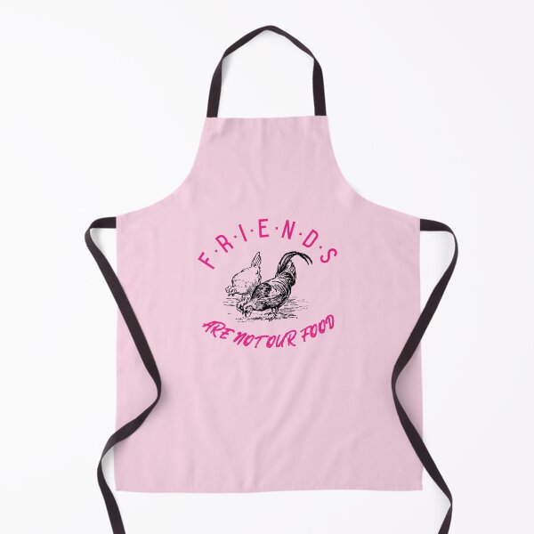 Item preview, Friends are not our food- funny vegan and vegetarian chicken design -pink text designed and sold by katiekendall.