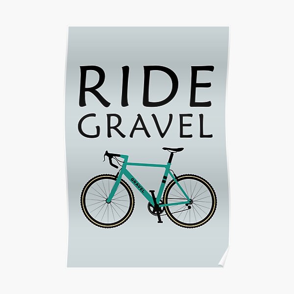 Prints bike riding gravel wear gravel bike Gravel Bike Art Print Poster ...