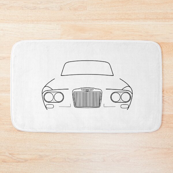 Item preview, Sunbeam Venezia 1960s British classic car black outline graphic designed and sold by soitwouldseem.