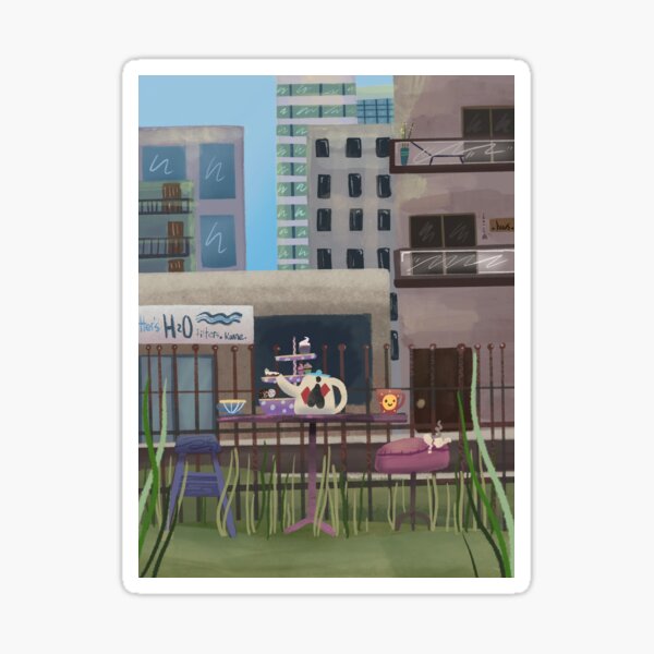 City park tea party Sticker