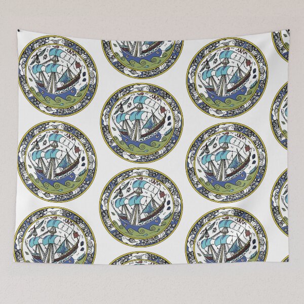 Item preview, Blue Vessel in Ocean designed and sold by Persiart.