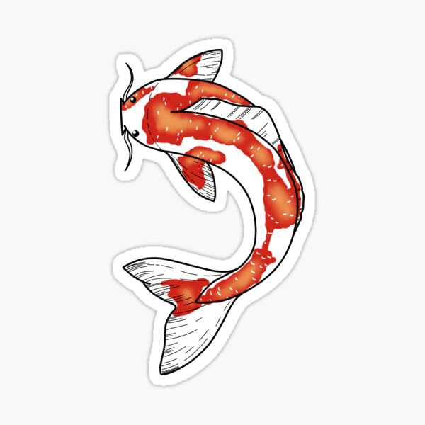 Japanese Koi Carp Stickers for Sale