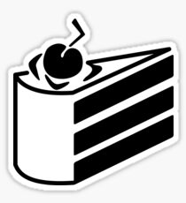 Pegatina El pastel es una mentira