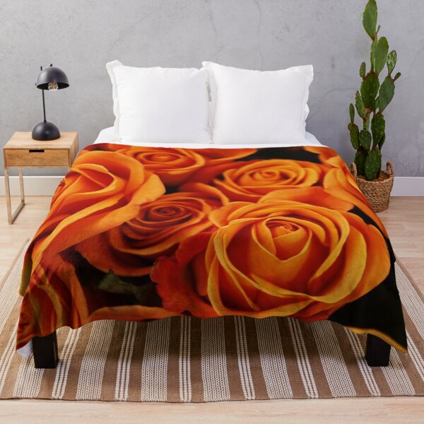 Item preview, Orange roses bouquet - floral art print designed and sold by Tanuja  Sharma.