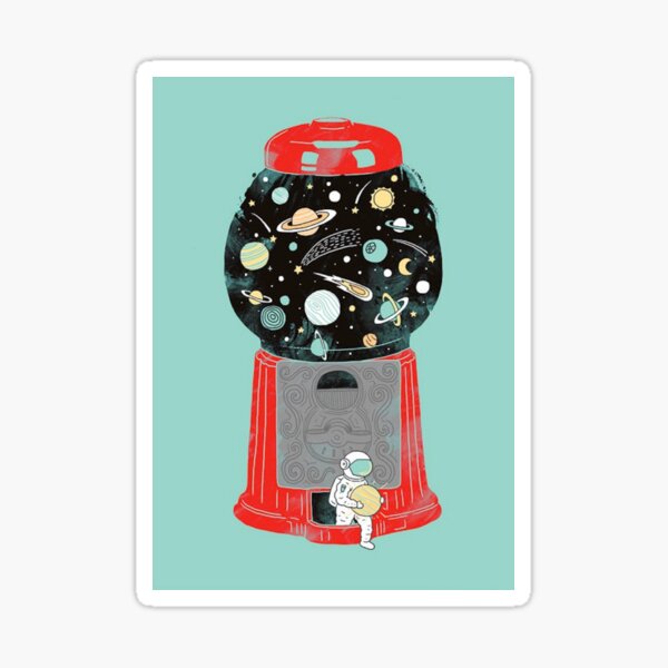 Vista previa del artículo con la obra «Dispensador de espacio», diseñado y vendido por SuperNebula.