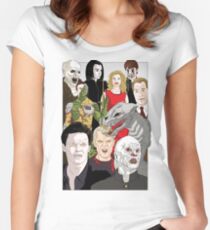 Buffy Big Bad Poster Women's Fitted Scoop T-Shirt