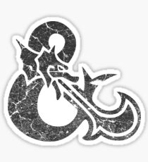 Dungeons&Dragons black ampersend Sticker