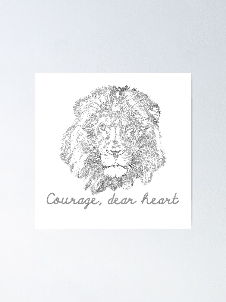 Poster Courage Par Stormysseas Redbubble