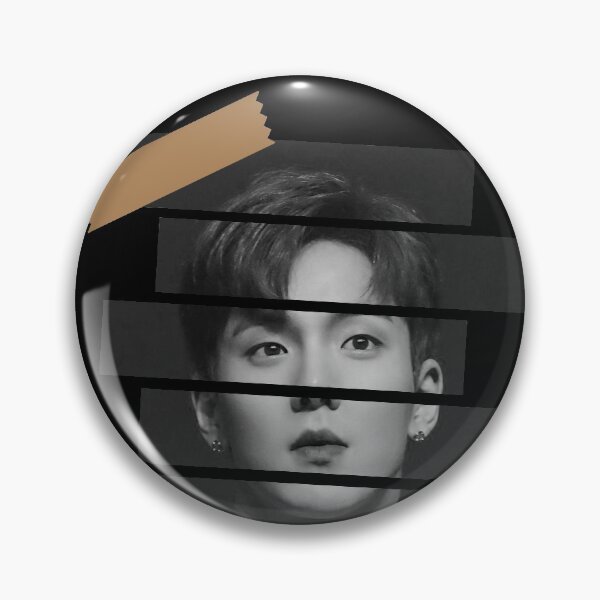 Item preview, Son Hyunwoo MONSTA X Shownu Korean Kpop Monochrome Stripe Design designed and sold by Piosenka Art.