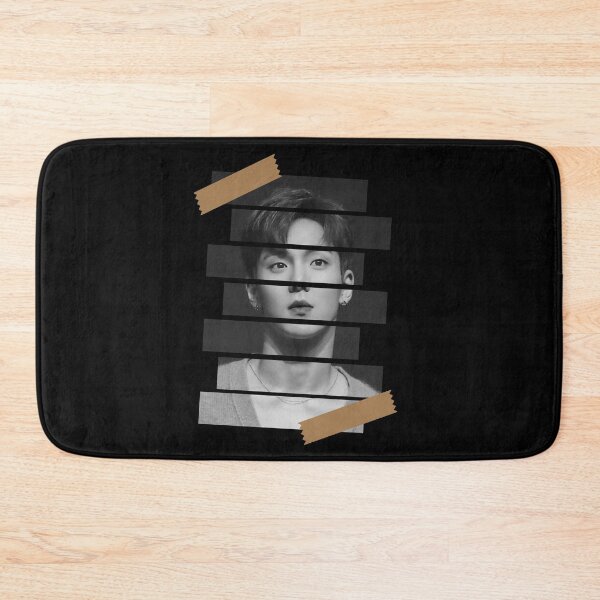 Item preview, Son Hyunwoo MONSTA X Shownu Korean Kpop Monochrome Stripe Design designed and sold by Piosenka Art.