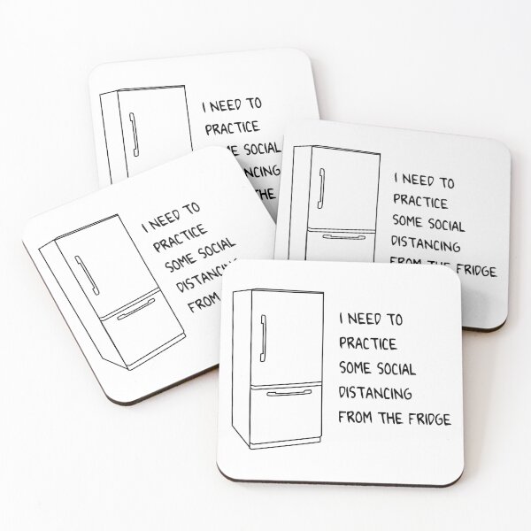 Item preview, Social distancing from the fridge designed and sold by Purple-Light.