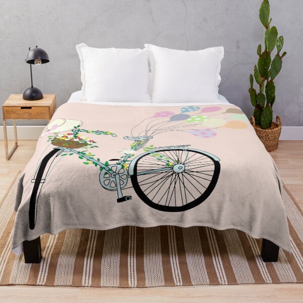 Item preview, bike full of flowers with balloons designed and sold by Mylecm.