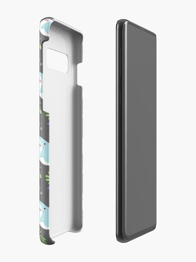 Alternate view of doofy shark pattern- natural Case & Skin for Samsung Galaxy