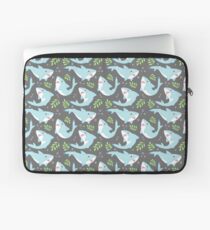 doofy shark pattern- natural Laptop Sleeve