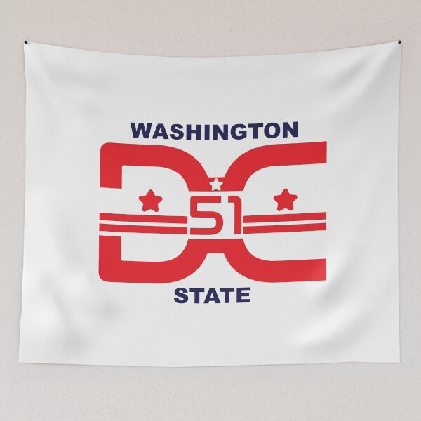 Item preview, 51st State - Washington DC state designed and sold by PrasartShop.