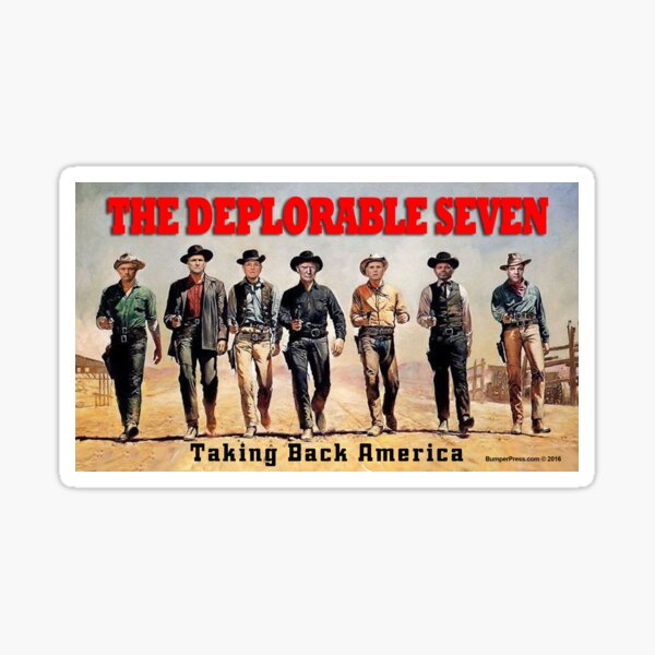 The Deplorable Seven Sticker