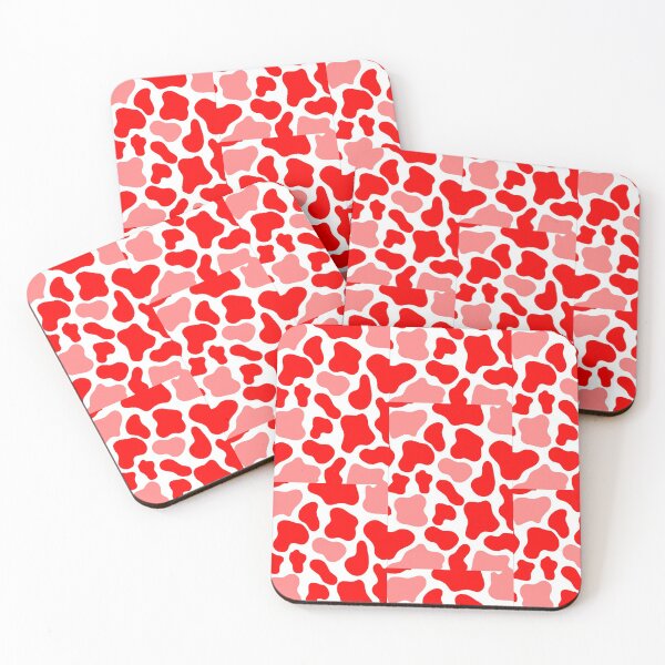 Item preview, Red cowprint, pastel colours designed and sold by tropicalhen133.