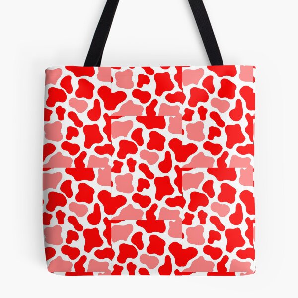 Item preview, Red cowprint, pastel colours designed and sold by tropicalhen133.
